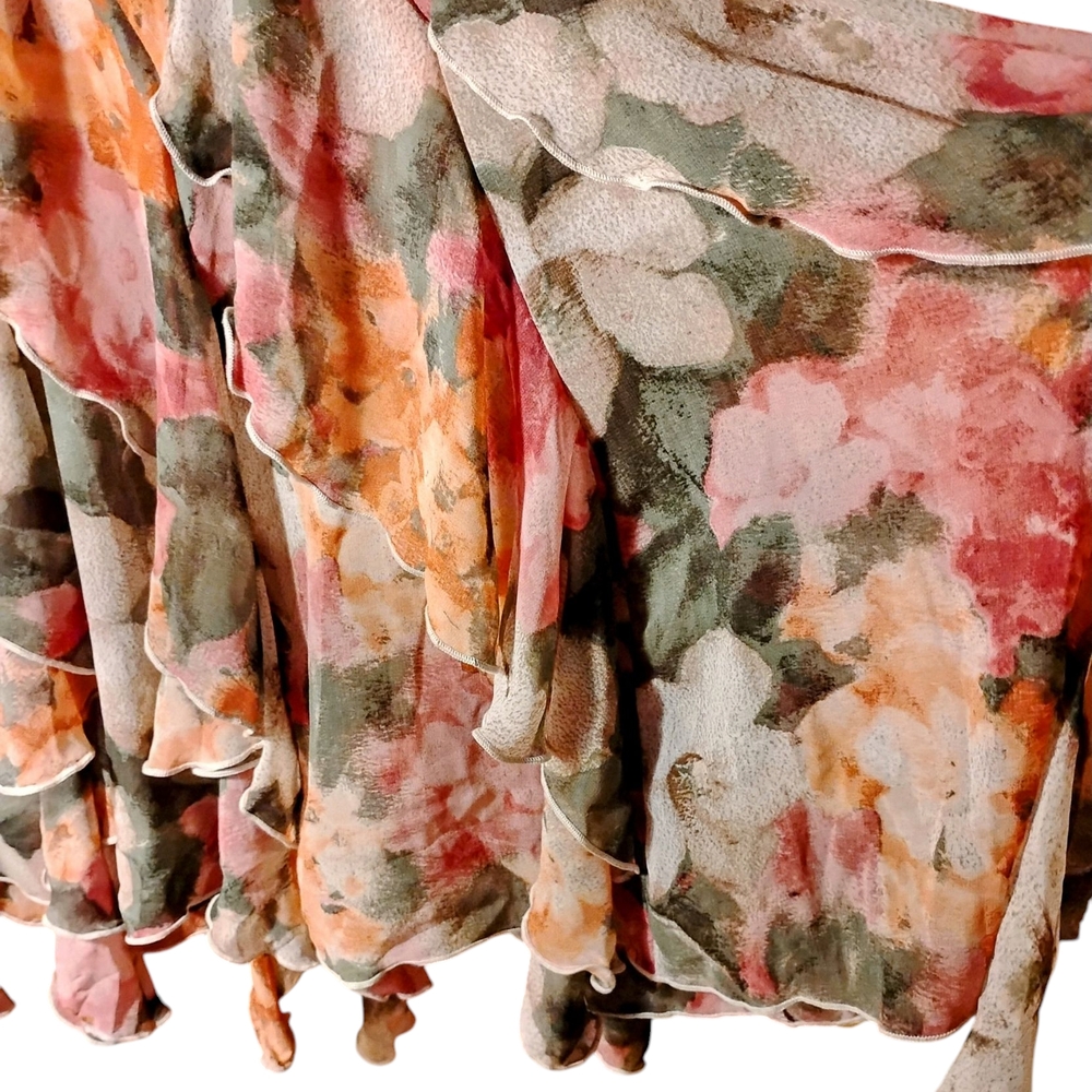 Christopher & Banks Floral Sleeveless Dress with Ruffle Hem - Picture 5 of 11